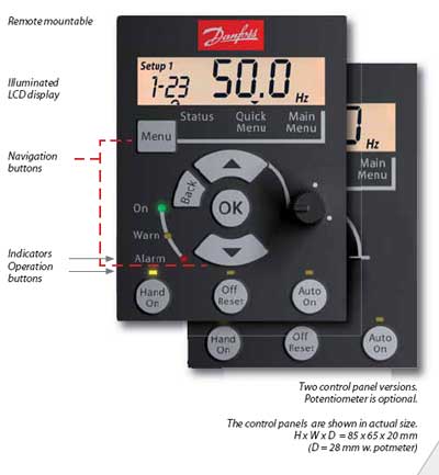 DANFOSS VLT  Küçük sürücü - yüksek performans
